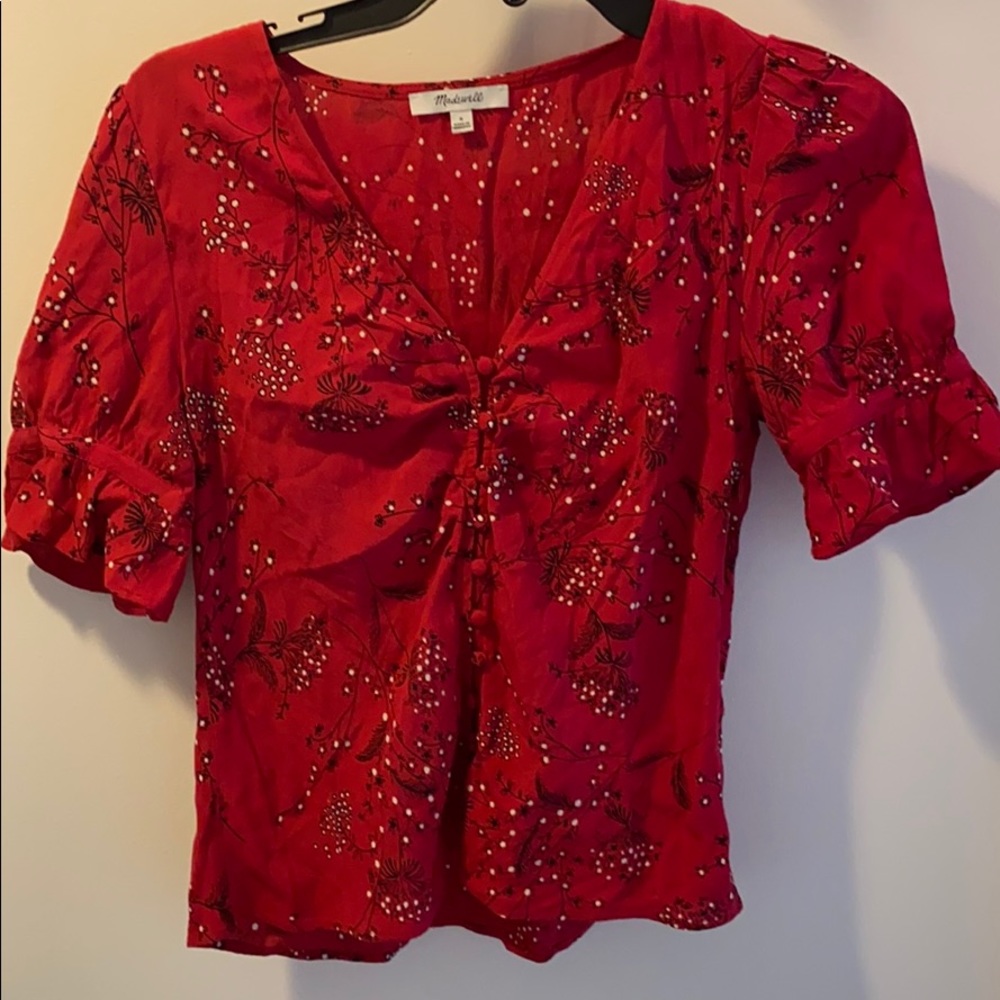 Red blouse